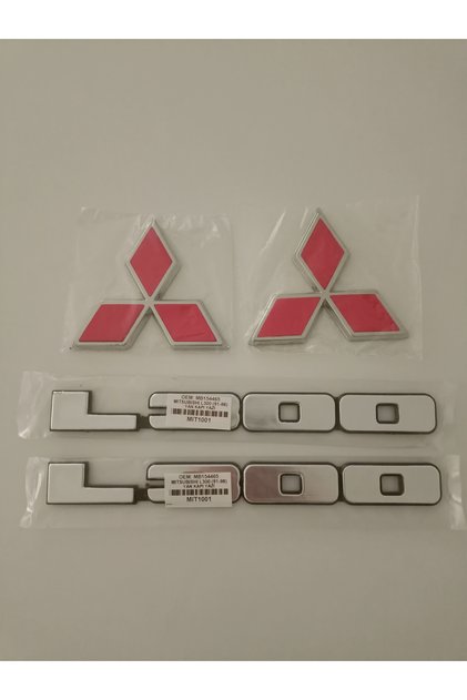 MİTSUBİSHİ L300 YAZI MİTSUBİSHİ L300 ÖN VE ARKA ARMASI LOGO 4LÜ SET L300 AMBLEMİ L300 YAZI