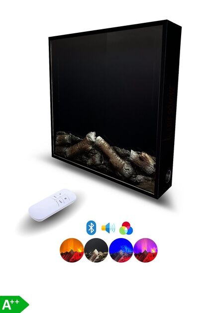 ARİF Dekoratif Elektrikli Yapay Şömine - 50x40 Cm - Odun Görünümlü