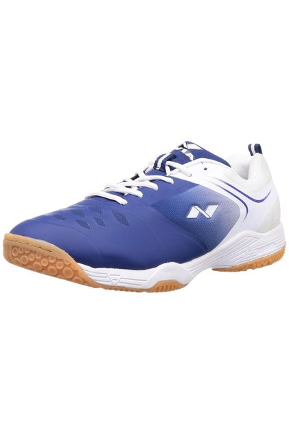 HY-Court 2.0 Badminton Shoes (Blue/White, UK 5 \ US 6 \ EU 39) | For Mens and Boys