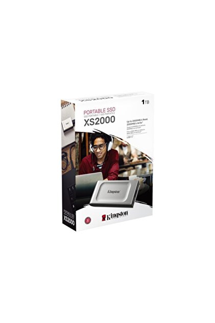 Kingston XS2000 1TB ポータブルSSD Kingston Xs2000 1tb Mini Usb 3.2 Gen 2.2 Typec Taşınabilir Ssd