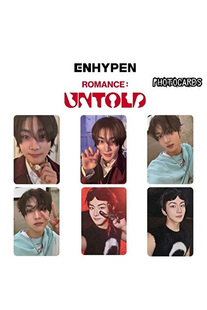Kpop Dünyasi ENHYPEN Jungwoon '' ROMANCE : Untold '' Photocards