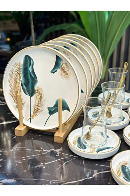 Onedekor 18 Parça Modern Başak Pasta Çay Saati Seti - Fiyatı