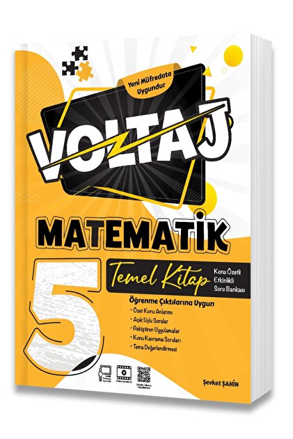 Berkay Yayıncılık 5.SINIF VOLTAJ TK MATEMATİK TEMEL KİTAP - Fiyatı