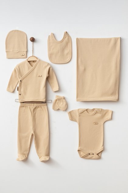 Baby 7-piece basic newborn hospital outfit set yk78683