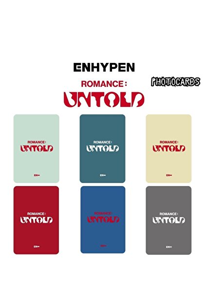 Kpop Dünyasi ENHYPEN Jungwoon '' ROMANCE : Untold '' Photocards