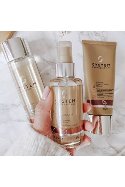 SYSTEM PROFESSIONAL LUXE OIL 100ml 2本セット System Professional System Luxe Oil Reconstructive Saç Bakım Yağı