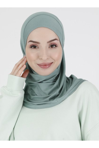 Hanfendy Atletik Düz Spor Hijab Bone - Çağla Yeşili - ( ST043 ) , ( ID 7804357 )