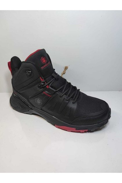 Star Hi Black-red Men's Outdoor Waterproof Boat Shoes