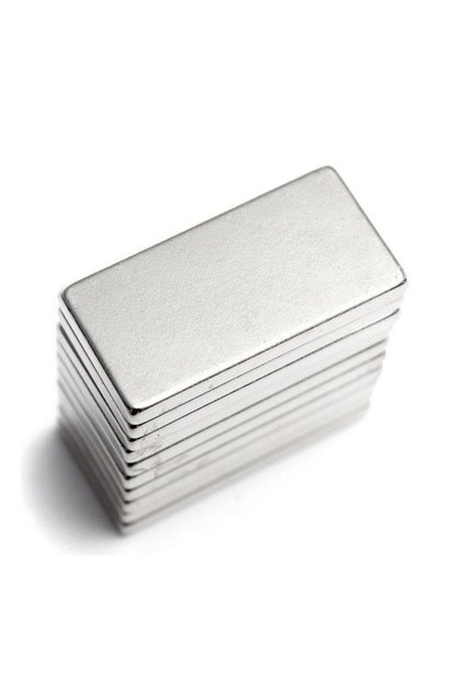 Neodyum Mıknatıs Dekoratif Magnet Güçlü Çekim 20x10x2 mm 5 Adet
