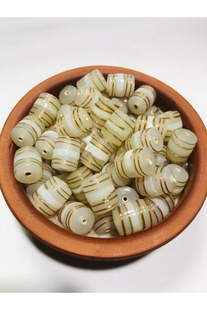 Cylinder Indian Beads - Jewelry Beads - 10 Pieces