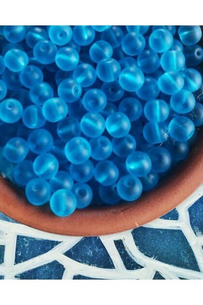 8mm Round Glass Beads - Jewelry Beads - 50 Pieces -