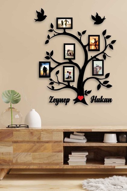 Ağaç Tasarım Dekoratif Ahşap Çerçeve Ve Duvar Dekoru