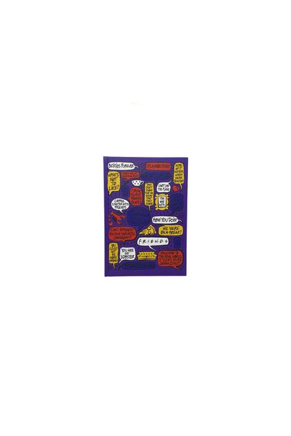 Friends 30. Yıl Mavi Sert Kapak Çizgili Defter