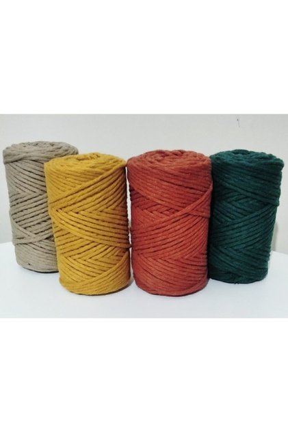Macrame Thread Colored 4x250gr Scannable
