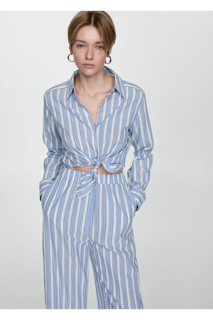 Striped Shirt Overalls