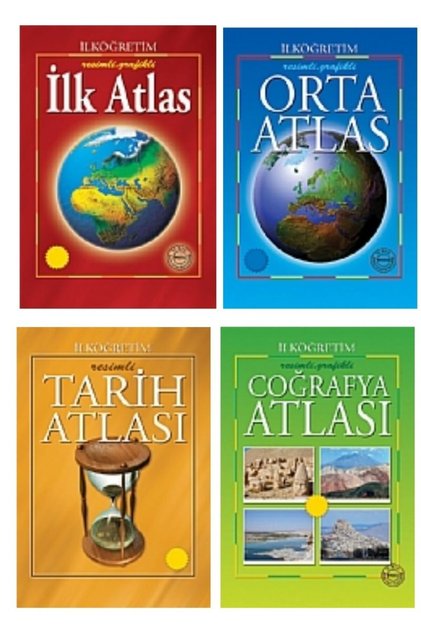 İLKÖĞRETİM (2.3.4.5.6.7.8. SINIFLAR İÇİN) ATLAS SETİ-(COĞRAFYA VE TARİH ATLASI-İLK VE ORTA ATLASI )