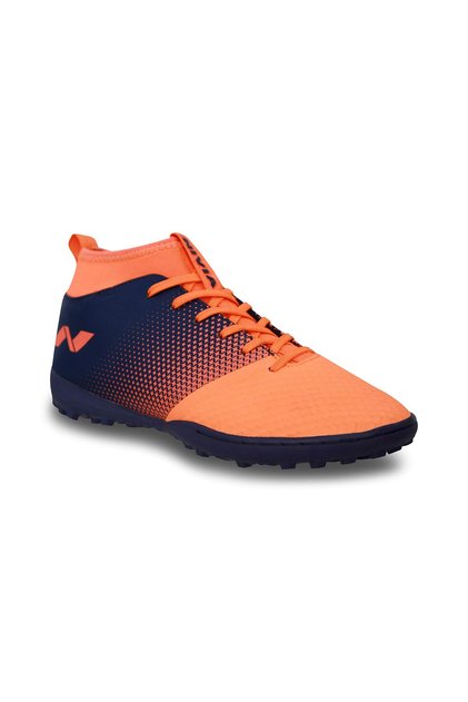 Ashtang Football Turf Shoes (Fluro Orange, 3 UK/ 4 US / 37 EU) | Rubber, Moulded Insole