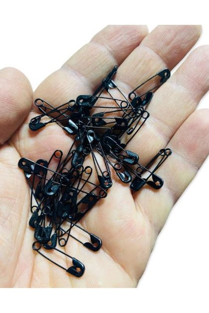 Small Size Black Safety Pin - Scarf Pin - Shawl Pin - 50 Pieces -