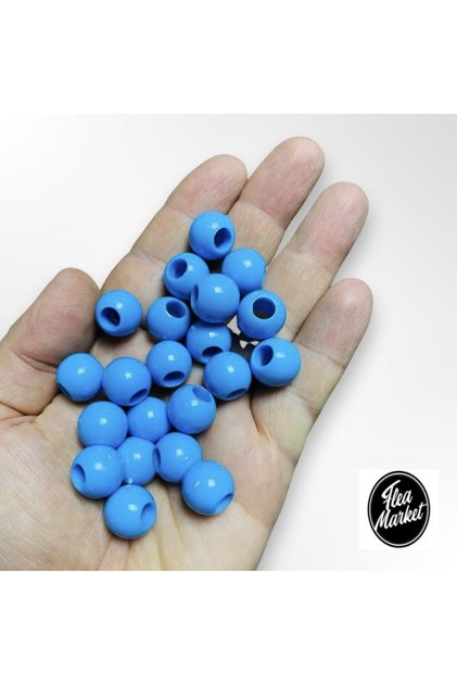 14 mm plastic Lamb Beads - 50 pieces