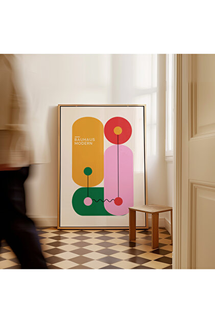 ARTHOUSECOLLECTIVE Bauhaus Exhibition Poster - Tablo Ölçülerinde