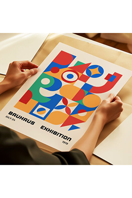 ARTHOUSECOLLECTIVE Bauhaus Exhibition Poster - Tablo Ölçülerinde