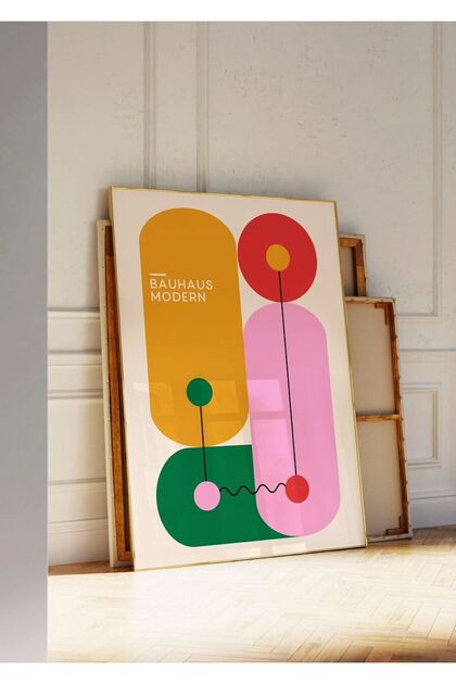 Bauhaus-作品No.14-1】 額装品・500×400／アートポスター Bauhaus-作品