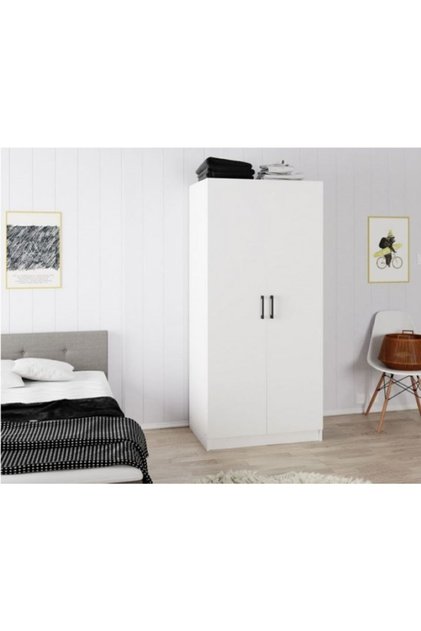 Tdesıgno Aylin Giyinme Dolabı - Çok Amaçlı Dolap - Gardırop 80 Cm Beyaz