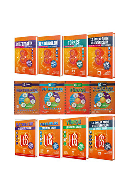 Mozaik Yayınları Mozaik Lgs 8. Sınıf Matematik Fen Türkçe İnkılap