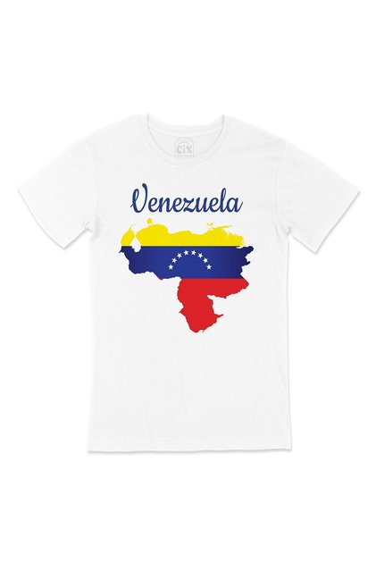 Venezuela Map and Flag T-Shirt