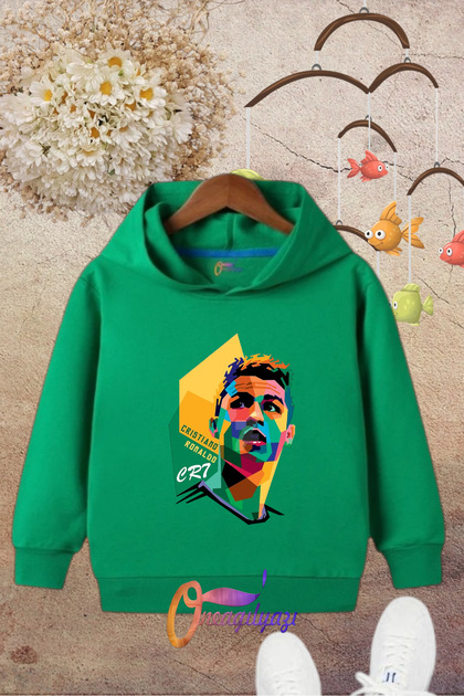 Cr7 Printed Hooded Children's Sweatshirt