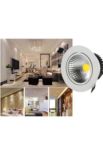 ZMR 5 Watt Cob Led Gömme Spot Downlight Armatür 10 Adet Beyaz Kasa