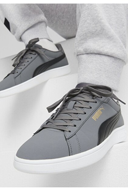 Puma 392336-02 Smash 3.0 Buck Unisex Spor Ayakkabı Füme - Fiyatı
