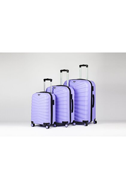 薄紫コア 18個 Accord Abs Plastik Valiz Kırılmaz Geniş Kasa 3'lü Set - Fiyatı
