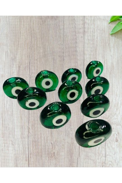 Special Color ~ Jade Green Danagöz Beads - 8 Pieces