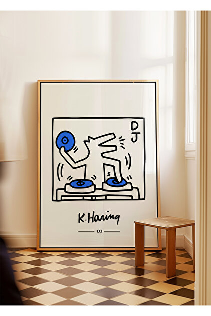 ARTHOUSECOLLECTIVE Keith Haring Poster Dj Tablo Ölçülerinde