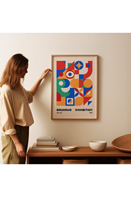ARTHOUSECOLLECTIVE Bauhaus Exhibition Poster - Tablo Ölçülerinde