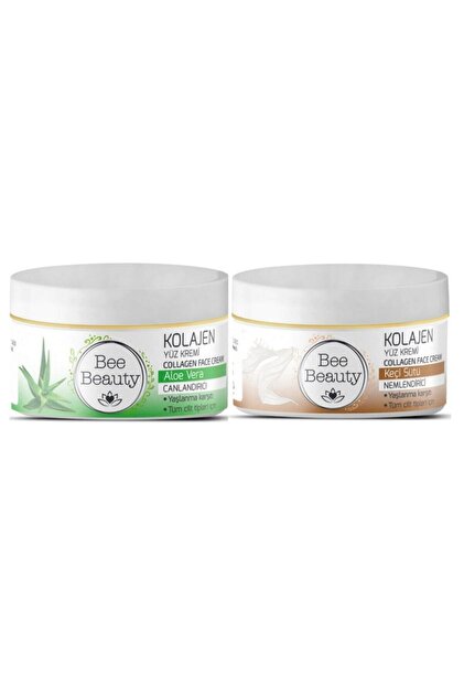Bee Beauty Aloe Vera Collagen Face Cream 50 ml + Goat Milk Collagen Face  Cream 50 ml- Trendyol