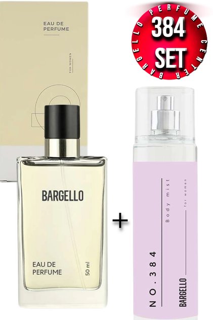 384 Kadın Parfüm 50 Ml EDP + Bargello 384 Vücut Spreyi 210 Ml