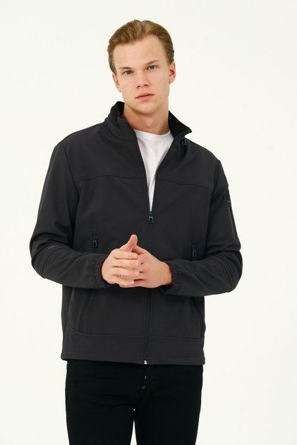 Men's Softshell Navy Blue Coat Rodri