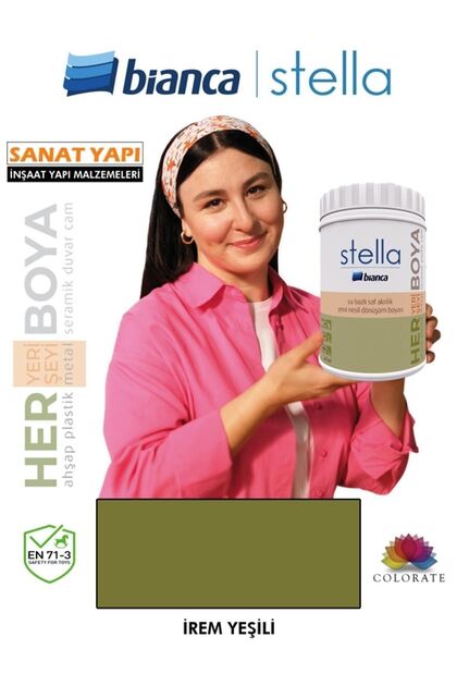 Stella Su Bazlı Akrilik Boya İrem Yeşili