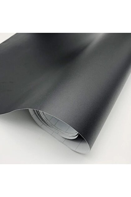 MAT SİYAH Kendinden Yapışkanlı Araç Aksesuar Mobilya Kaplama Folyosu 122 Cm X 20 Cm