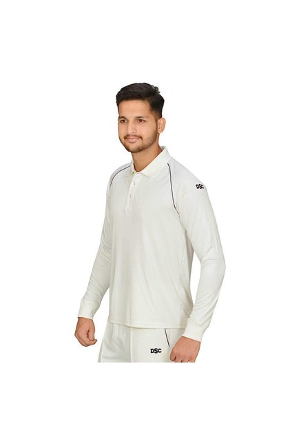 Atmos Polyester Long Sleeve Cricket Tracksuit Large (White/Navy Blue) |   Lightweight