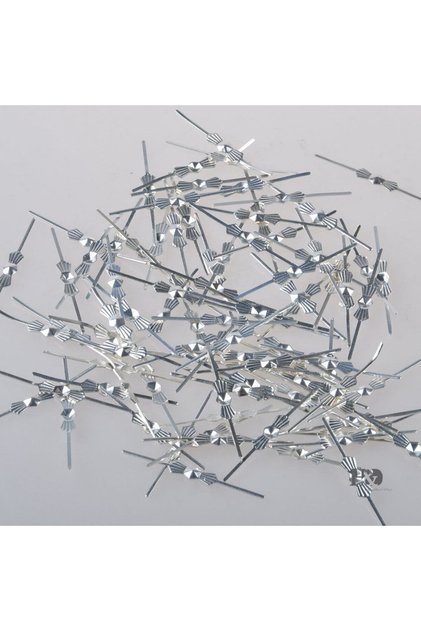 Avize Bağlantı Aparatı Papyon Gümüş Renk 100 Adet(33mmx3,5mm)