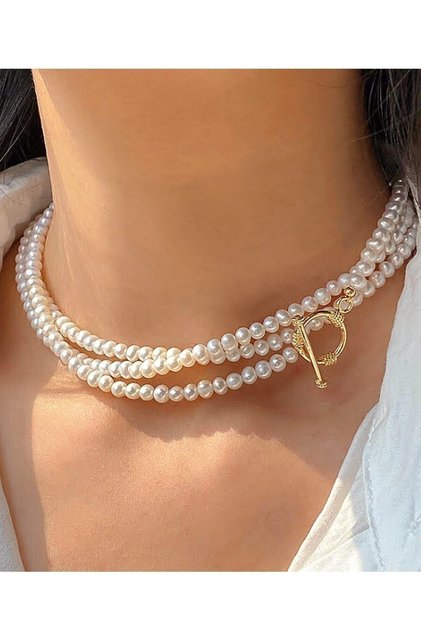 Elegant Farklı Kullanımlı Inci Kolye