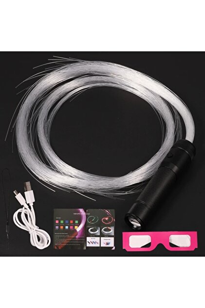 CeymSTecH LED Fiber optik sahne işık gösteri parti eğlence kırbaç