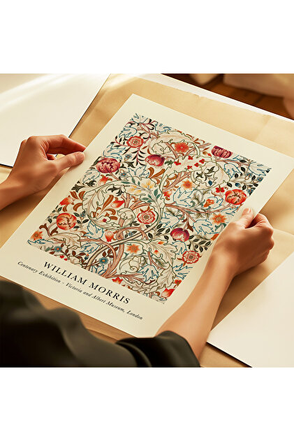 ARTHOUSECOLLECTIVE William Morris Poster - Flower Pattern - Tablo