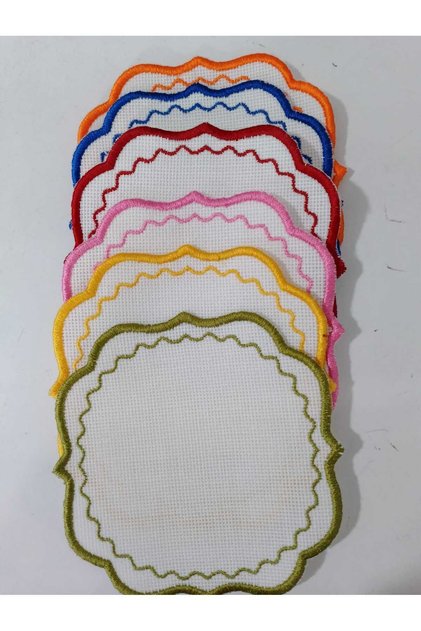 Embroiderable Cocktail Presentation Napkin 6 Pieces