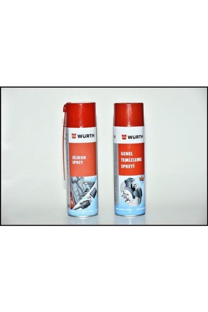 Genel Temizleyici 500 ml + Würth Silikon Sprey 500 ml 2'li Set