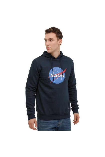 2W M-Nasa Logo Hoodie 2Pr Navy Blue Men's Sweatshirt 101180940
