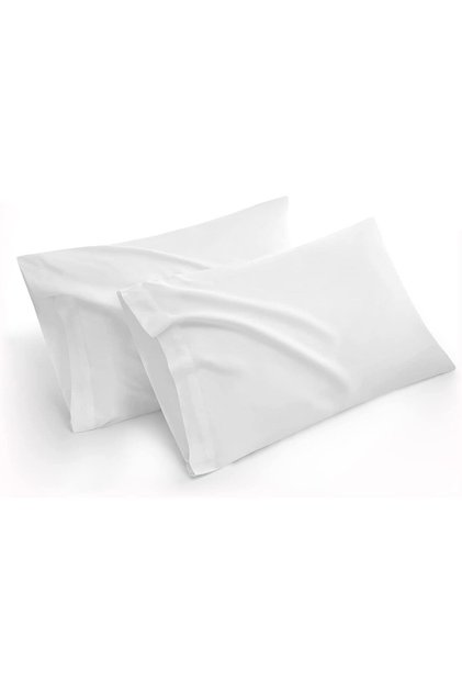 Iz Premium Set of 2 White Baby Pillow Case 35x45 100% Cotton Cover - Baby Pillow Cover